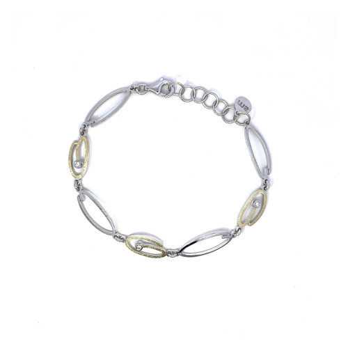 Silver, gold and shiny bracelet