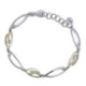 Silver, gold and shiny bracelet