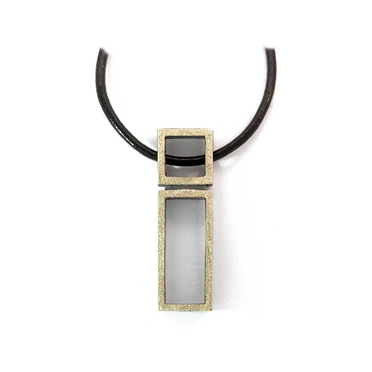 Colgante de plata y oro