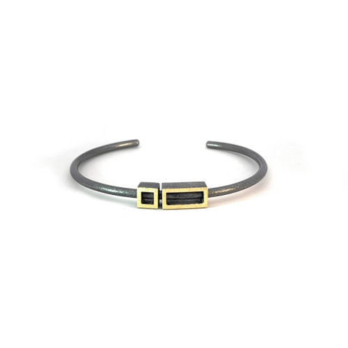 Silver and gold bracelet