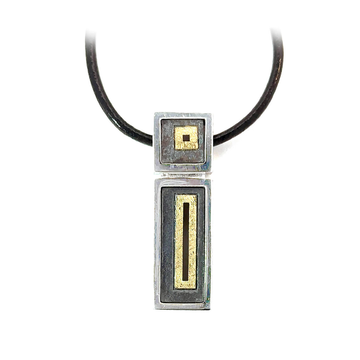 Silver and gold pendant