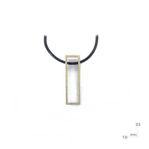 Silver and gold pendant