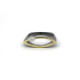Anillo de plata, oro y brillante
