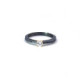Silver, gold and brilliant ring