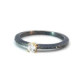 Anillo de plata, oro y brillante