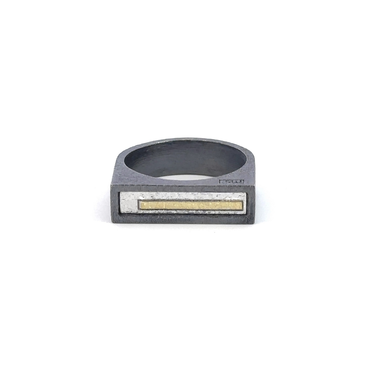 Anillo de plata y oro
