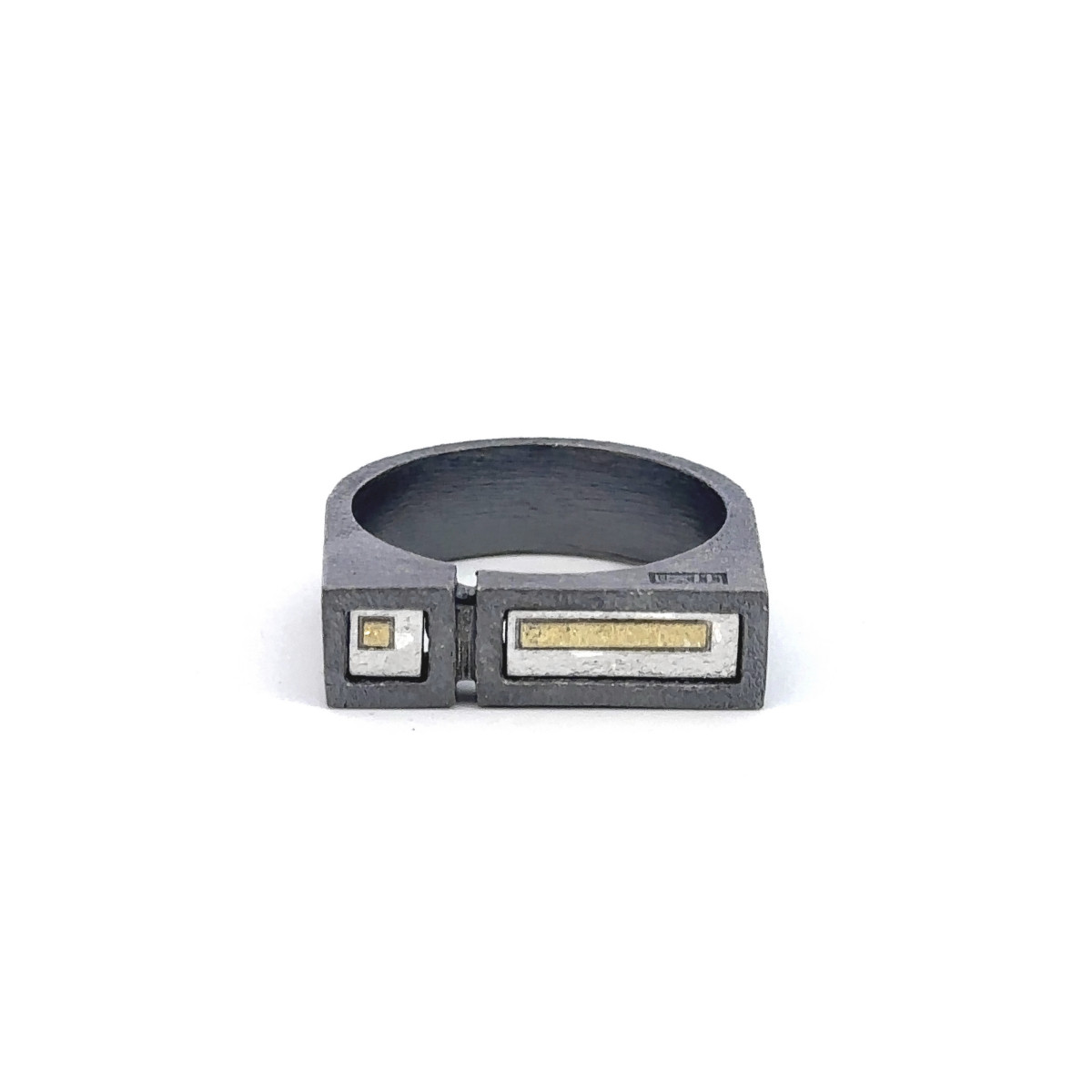 Anillo de plata y oro
