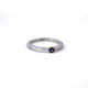 Anillo de plata, oro y zafiro