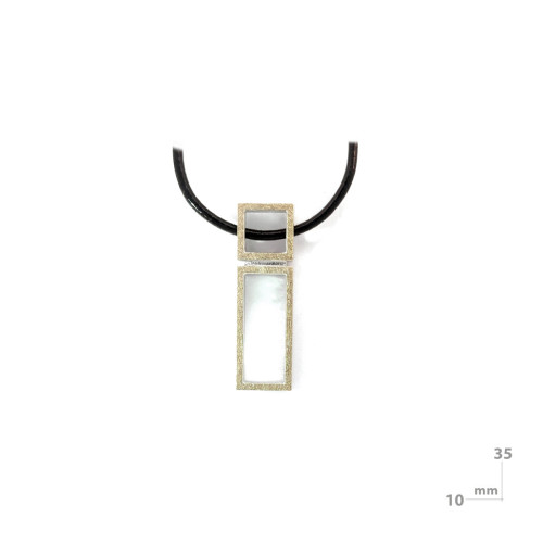 Silver and gold pendant