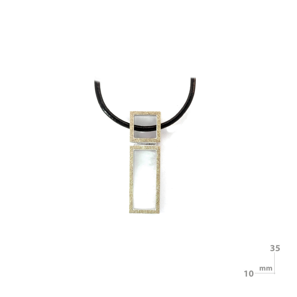 Silver and gold pendant