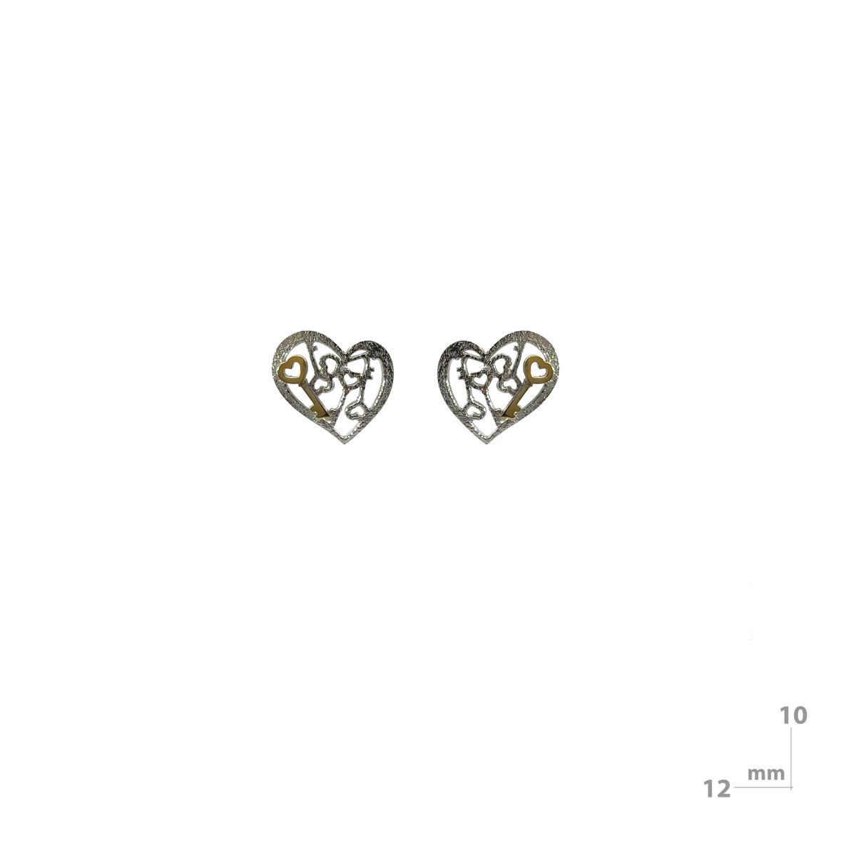 Pendientes de plata y oro