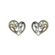 Pendientes de plata y oro