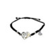 Pulsera de macramé de plata y oro
