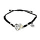Pulsera de macramé de plata y oro