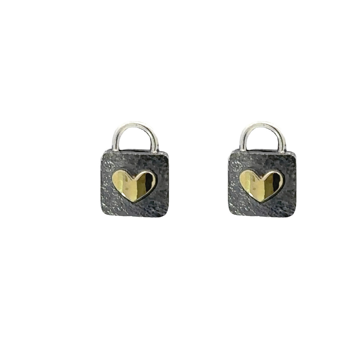 Pendientes de plata y oro