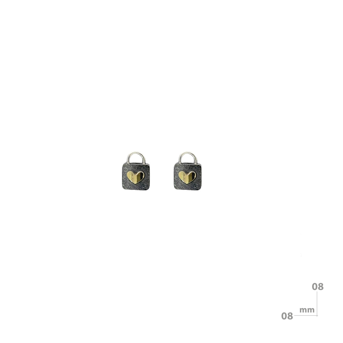 Pendientes de plata y oro