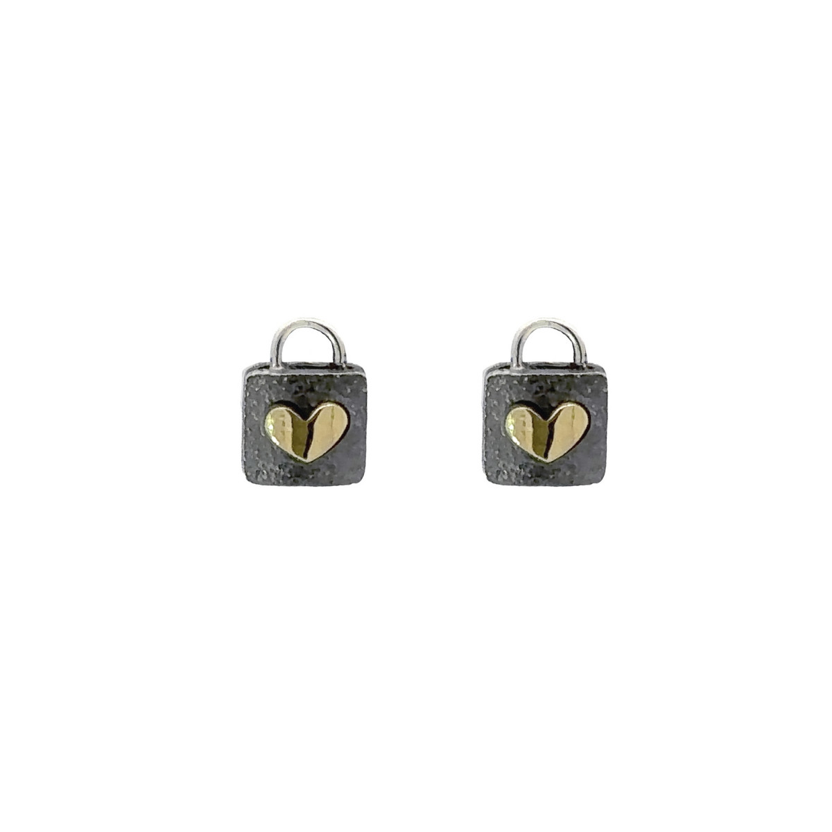 Pendientes de plata y oro