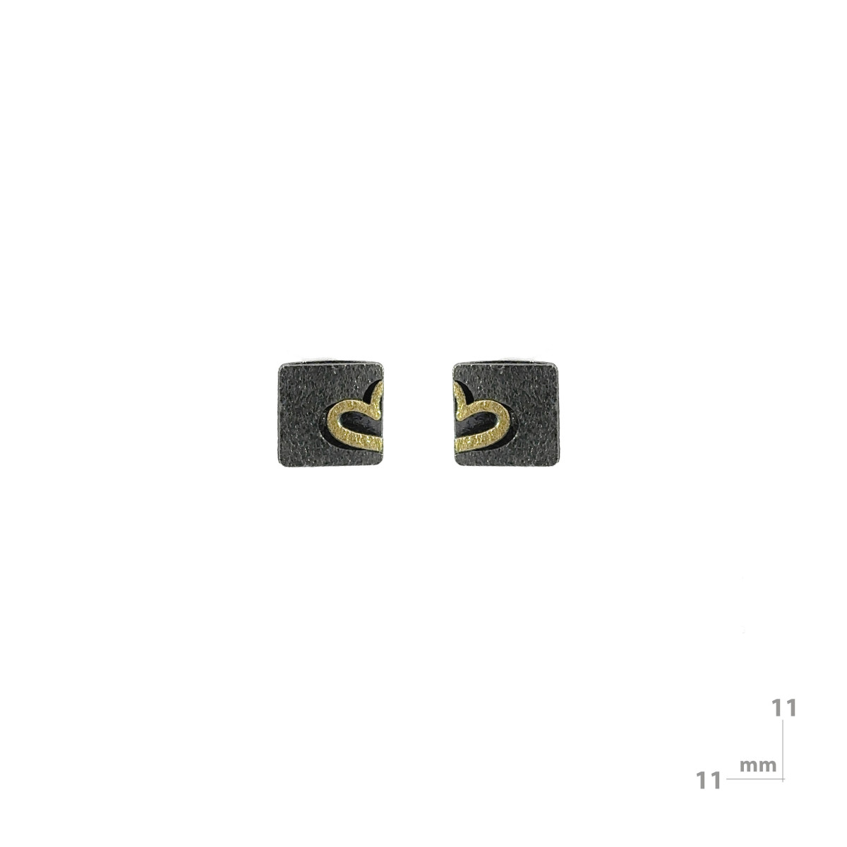 Pendientes de plata y oro