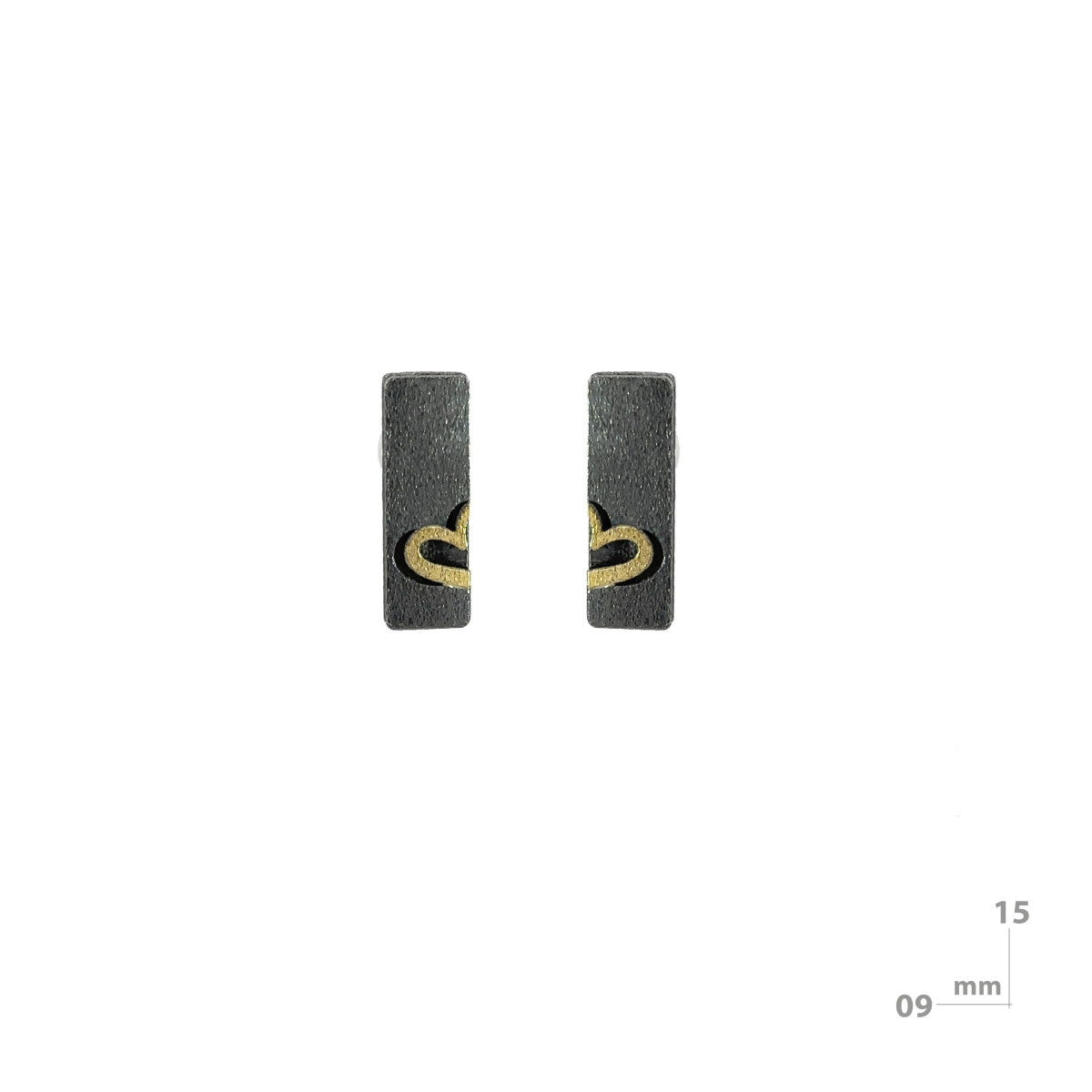 Pendientes de plata y oro