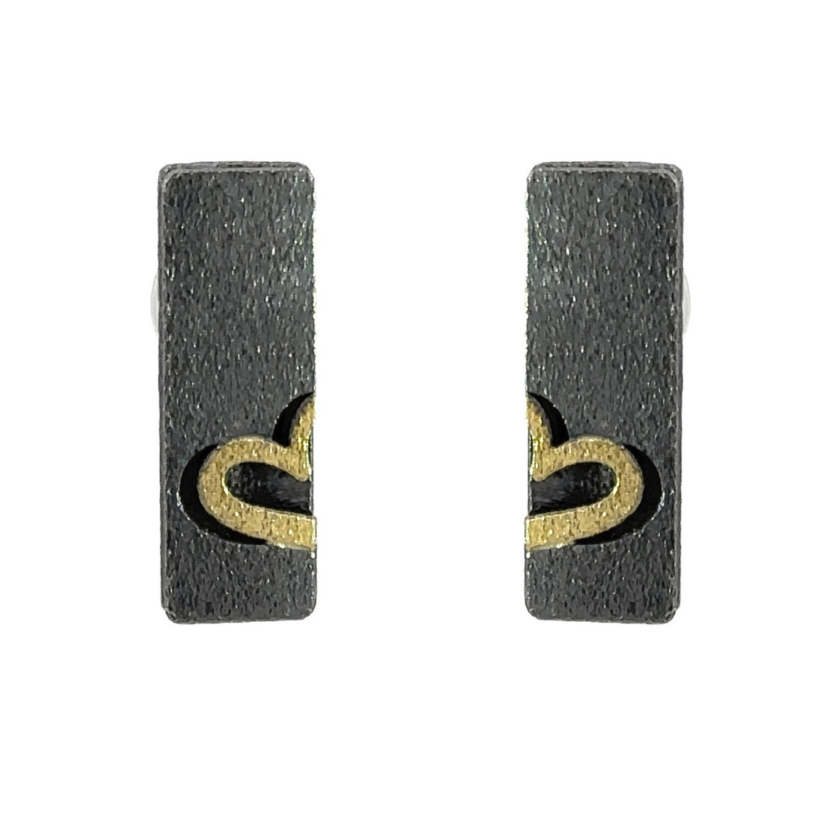 Pendientes de plata y oro