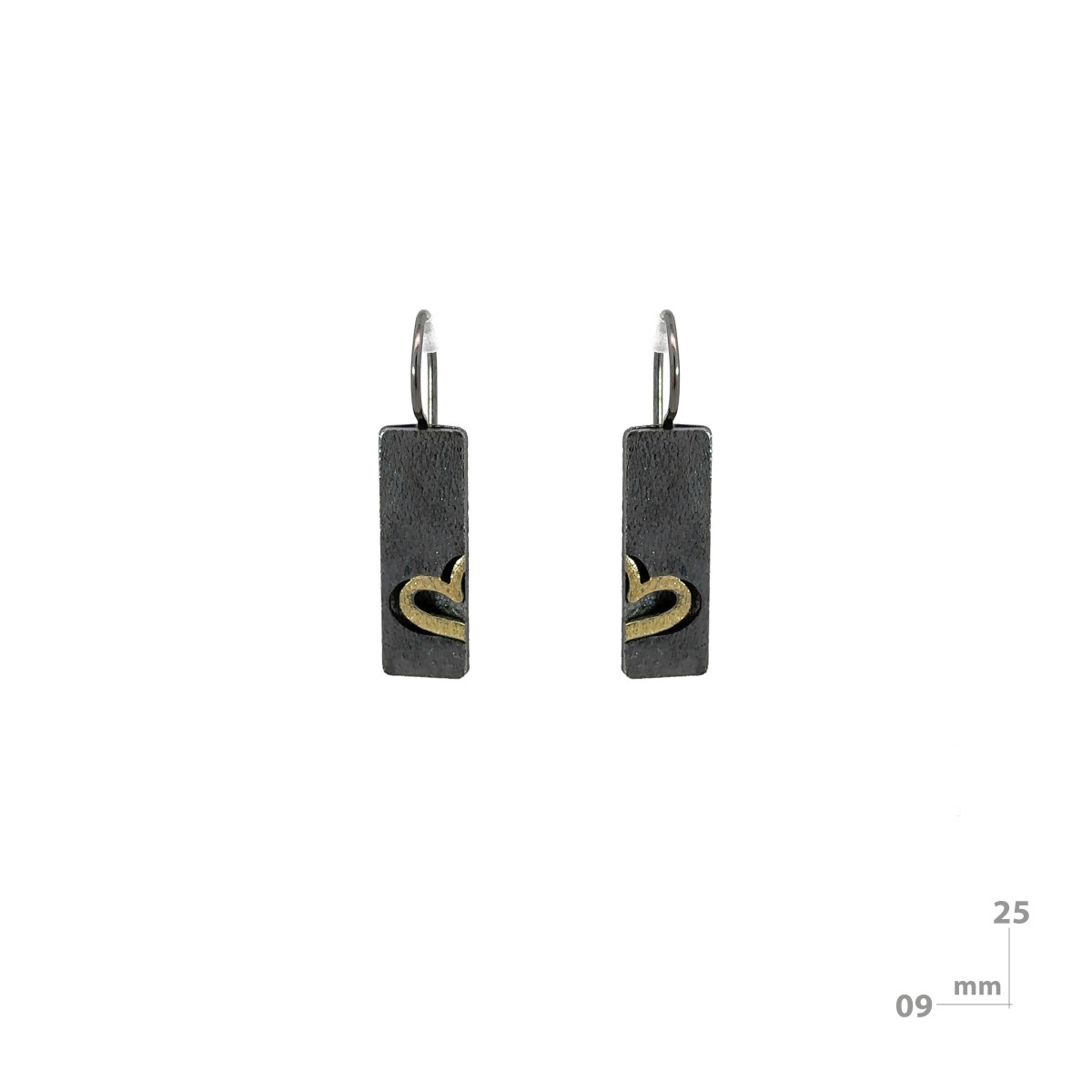 Pendientes de plata y oro
