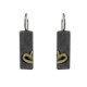 Pendientes de plata y oro