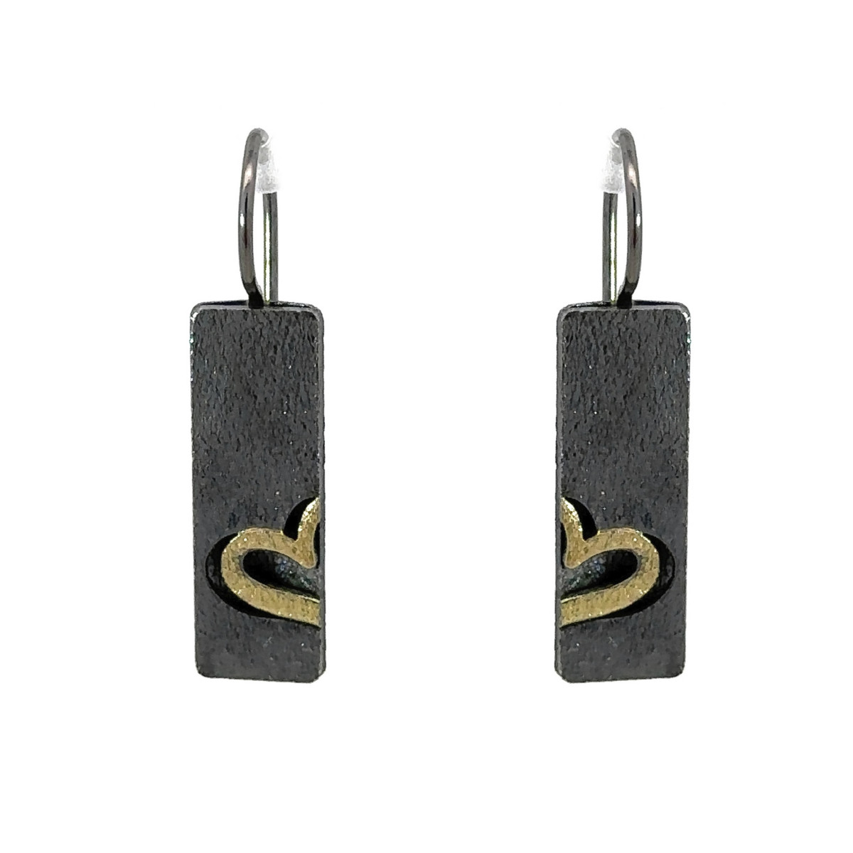 Pendientes de plata y oro