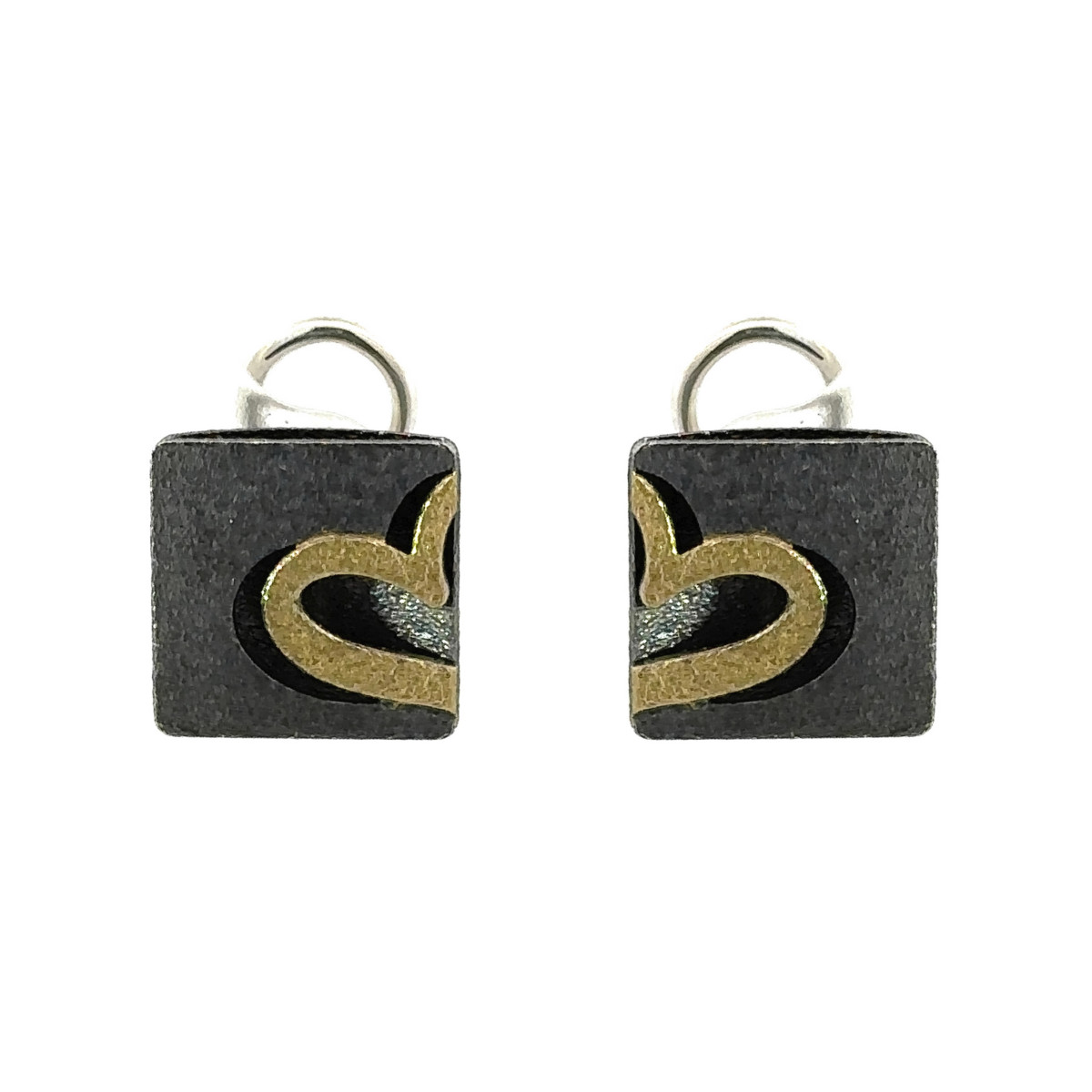 Pendientes de plata y oro