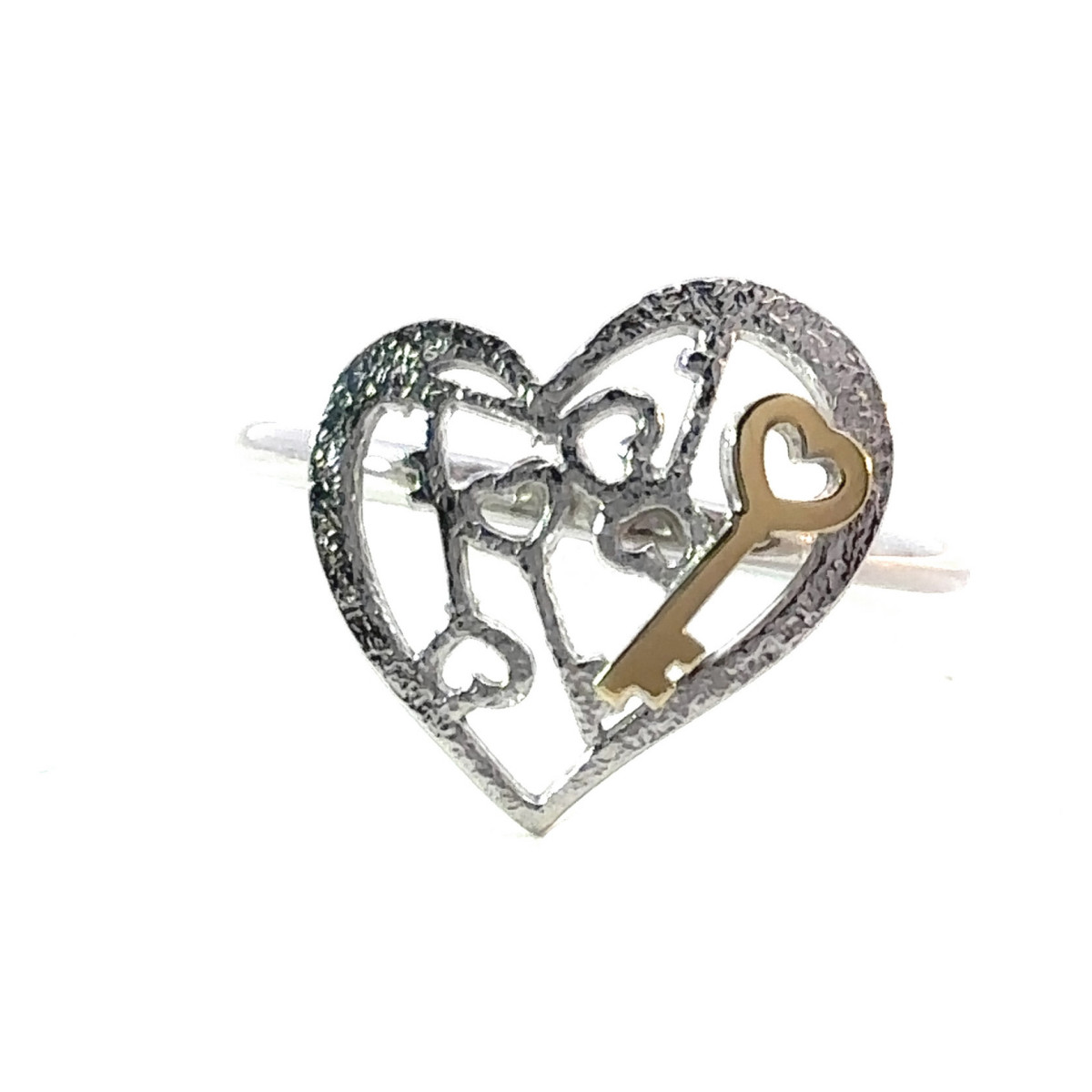 Anillo de plata y oro