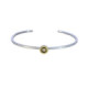 Pulsera de plata, oro y brillante