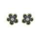Silver, gold and brilliant earrings