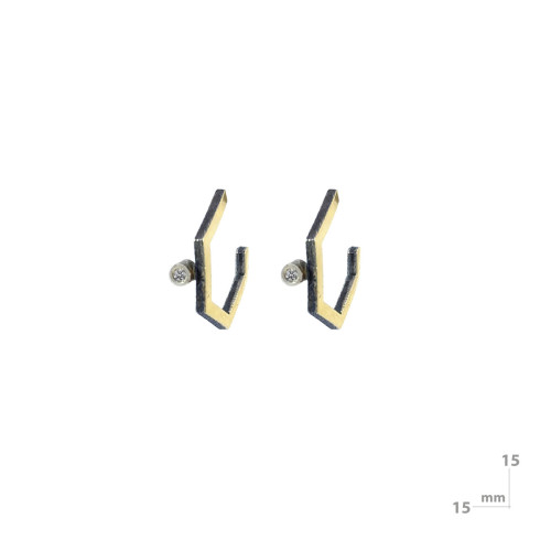 Criolla de plata, oro y DIAMANT  LAB