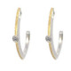 Silver, gold and diamond creole