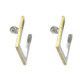 Silver, gold and diamonds creole