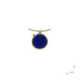 Silver, gold, lapis lazuli and diamond pendant