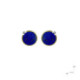 Silver, gold, lapis lazuli and diamond earrings
