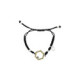 Pulsera de plata, oro y brillante