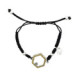 Pulsera de plata, oro y brillante