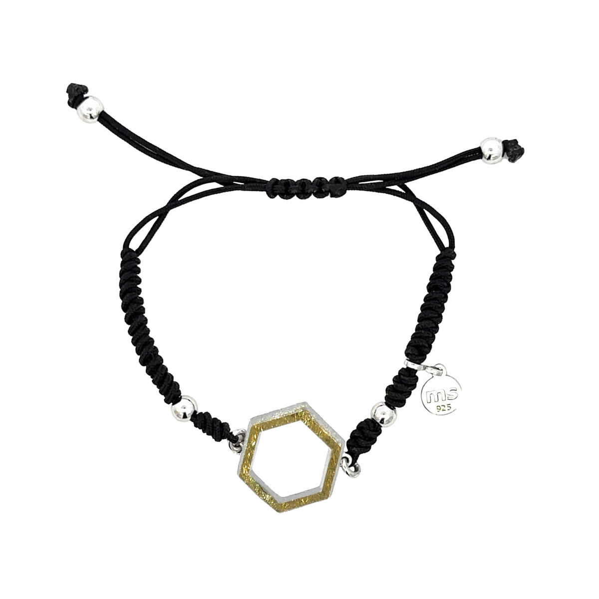 Bracelet  of silver and 18k gold