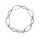 Pulsera de plata y oro