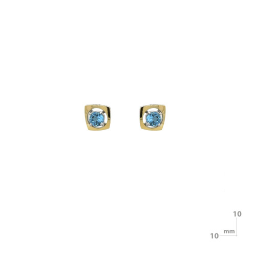 Arracades de plata, or i topaci